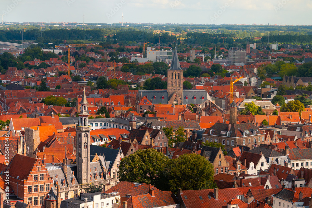 View from Bruges, Flanders.	