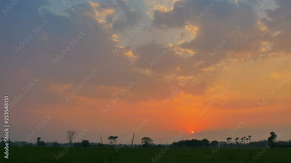 Time Lapse of Sunset with Colorful dramatic sky Time Lapse of Sunset with Colorful dramatic sky