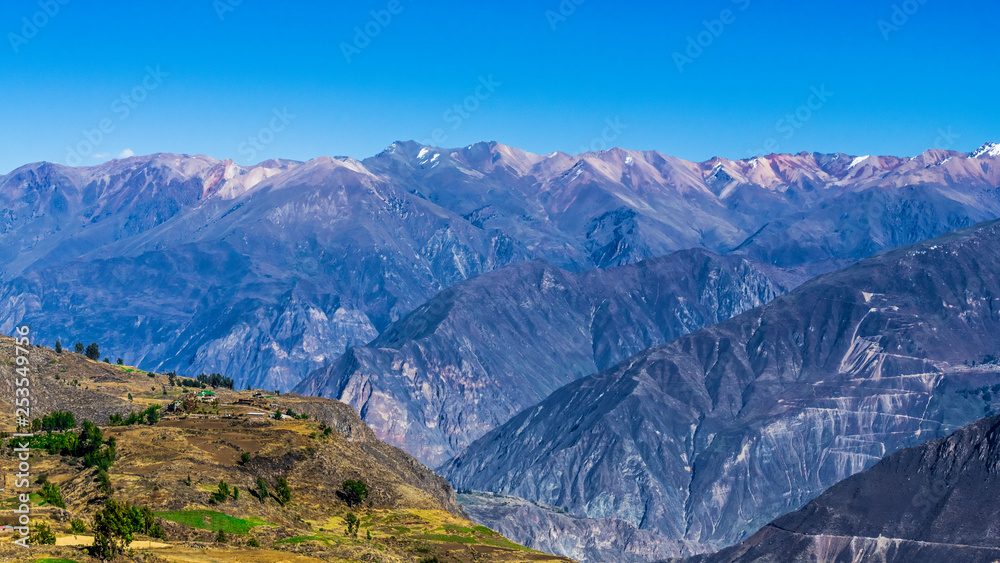 Mountain ranges in the Peruvian Andes