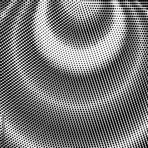 Black abstract circle wave frame halftone dots design element for medical, treatment, cosmetic