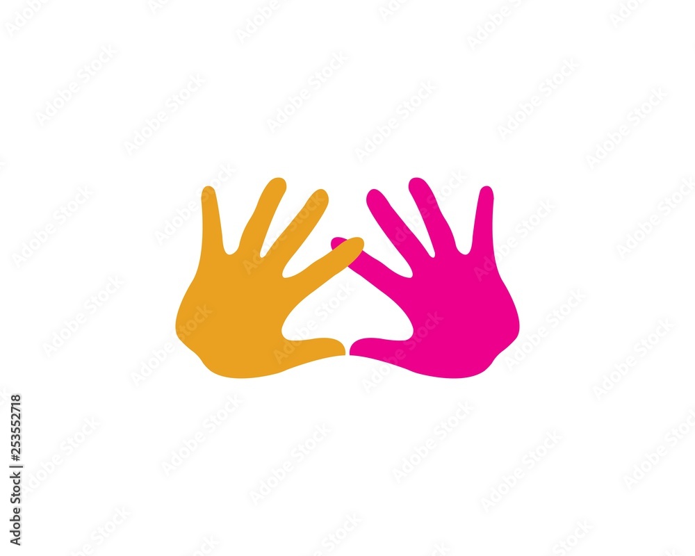 Hand Care Logo Template vector icon Hand Care Logo Template vector icon