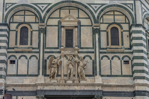 Baptistery  Battistero di San Giovanni  Baptistery of Saint John  on Piazza San Giovanni in Florence  Italy