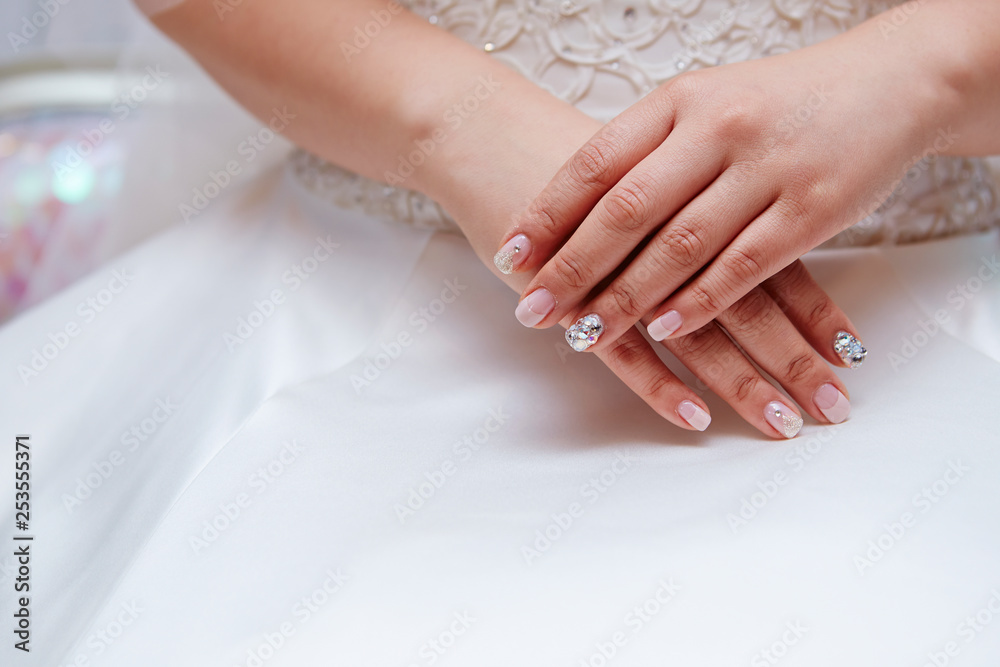 Bride's hand close up Bride's hand close up