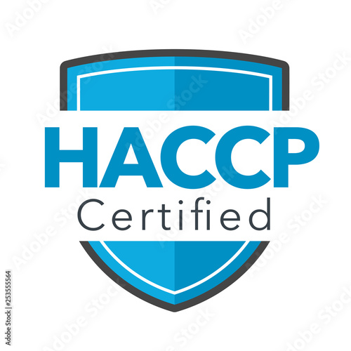 HACCP - Hazard Analysis Critical Control Points icon with award or checkmark