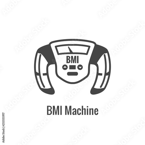 BMI / Body Mass Index Icon - image portraying weight balance