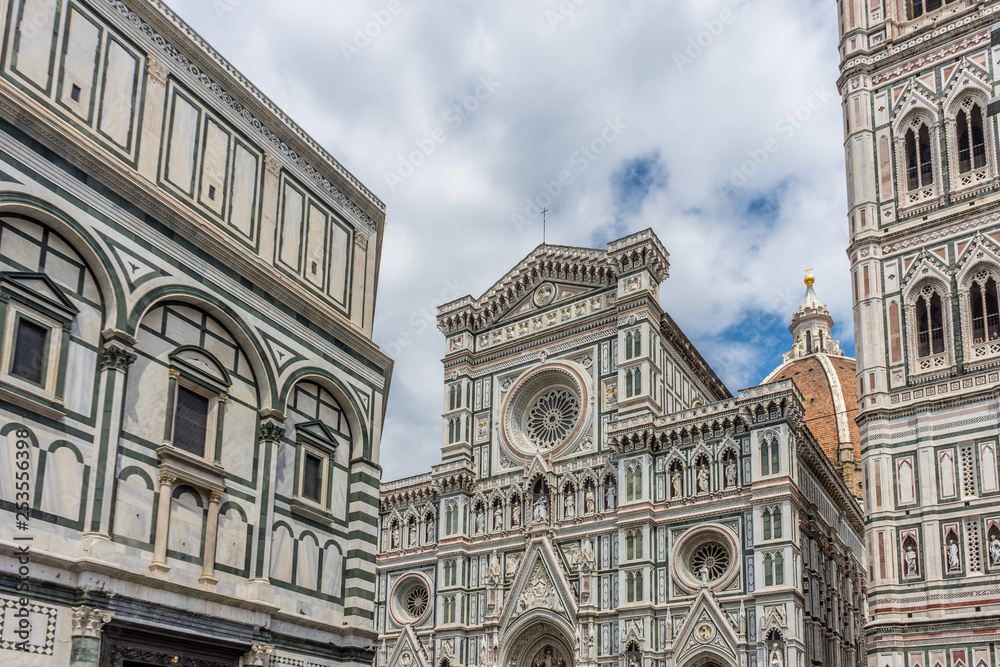 Cathedral Santa Maria del Fiore with magnificent Renaissance dome designed by Filippo Brunelleschi in Florence, Italy