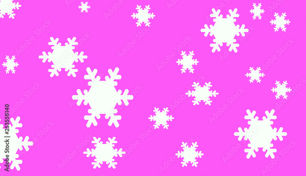 abstract background with snowflakes
