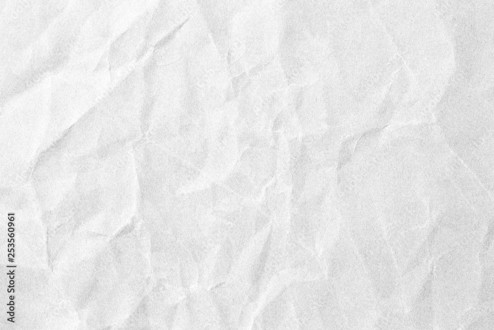 Crumpled white paper texture