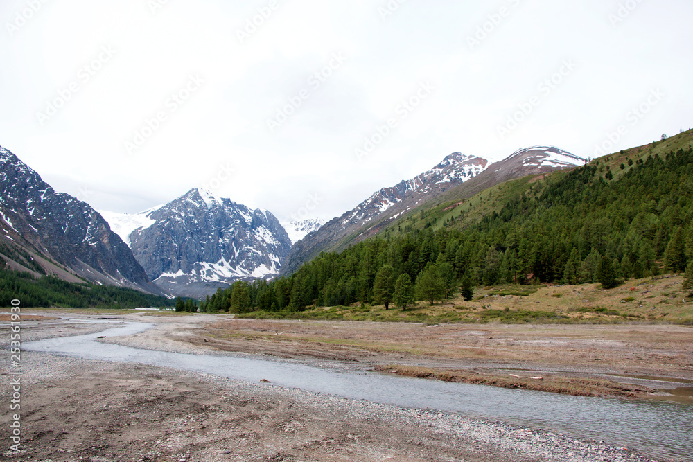 The views of the Altay mountains (Aktru)