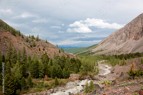 The views of the Altay mountains (Aktru)