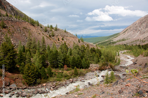 The views of the Altay mountains (Aktru)