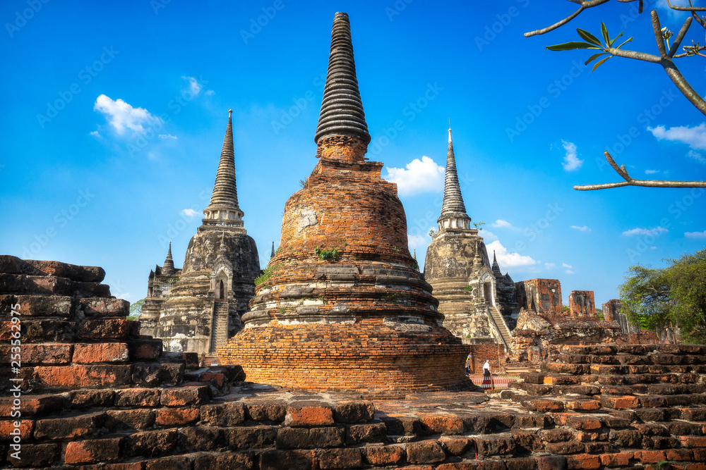 Ancient pagoda in Buddhist temple Thailand. Ancient pagoda in Buddhist temple Thailand.