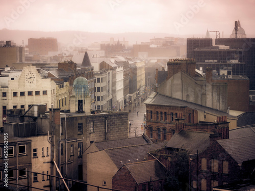 Fototapeta Rooftops, Belfast UK