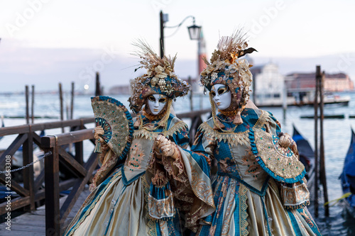 Costumed couple during Carnival in Venice
