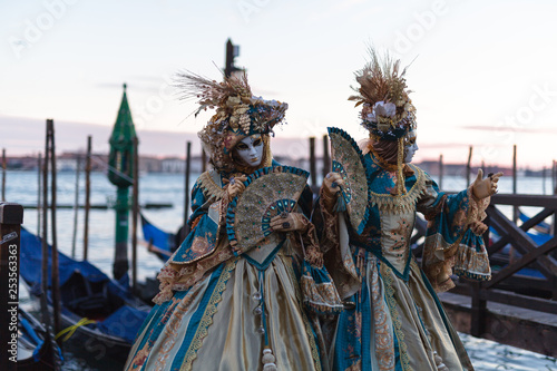 carnival in the unique city of venice in italy. venetian masks © Andrey Cherkasov