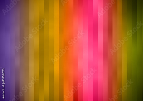 Abstract rainbow stripe gorizontal backdrop. 3D illustration. © Anatolii
