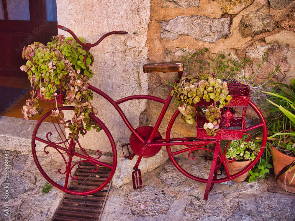 old town in mallorca, vintage style