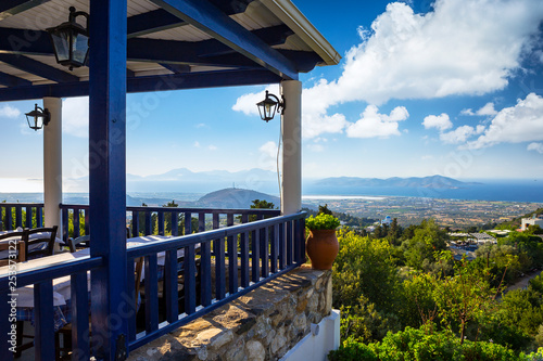 Landscape view from Zia village, Kos island, Greece