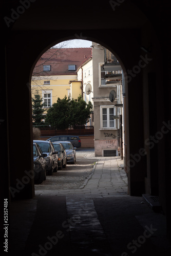 Urban layout of the Old Town in Opole photo