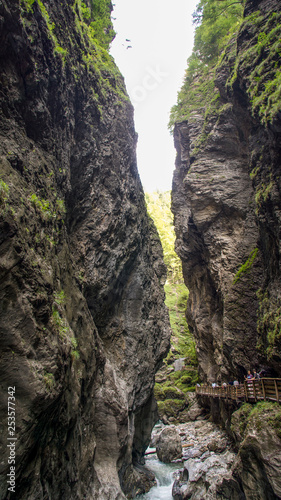 narrow canyon wild natural stone formations