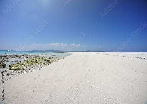 Resort white sand beach