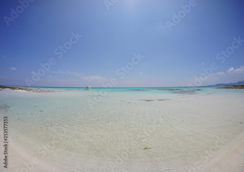 Resort white sand beach photo