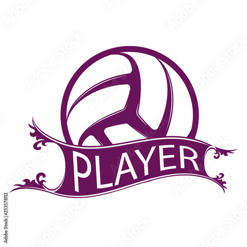 Volleyball player ribbon