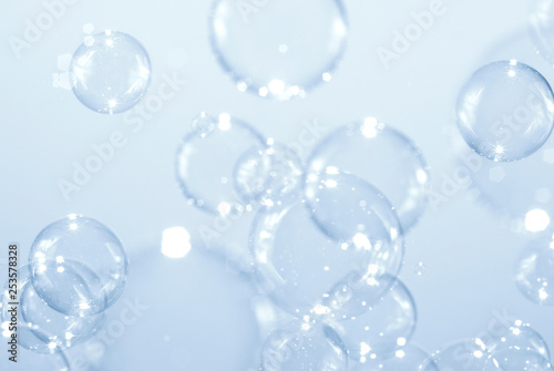Soap bubbles background. Soap Sud Bubbles Water. 