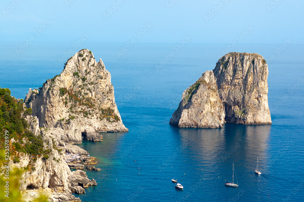 Faraglioni rocks Capri island