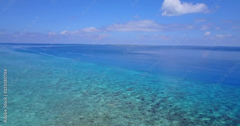 Vast never ending open waters in the Pacific Ocean close to Tahiti, French Polynesia. Slow aerial with colourful scenery. Vast never ending open waters in the Pacific Ocean close to Tahiti, French Polynesia. Slow aerial with colourful scenery.