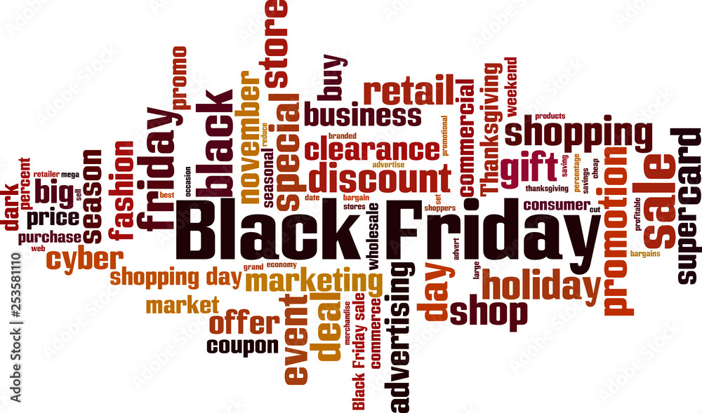 Black friday word cloud Black friday word cloud
