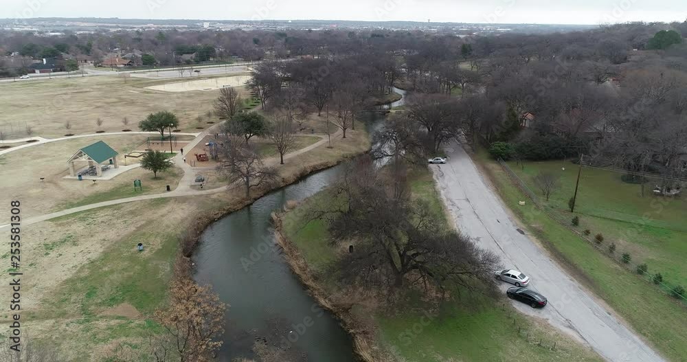This is an aerial video of Bear Creek Park in Keller Texas. This is an aerial video of Bear Creek Park in Keller Texas.