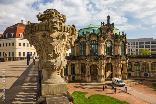 Dresden  Germany  Zwinger Museum statue