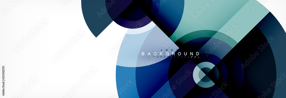 Round circles and triangles abstract background Round circles and triangles abstract background