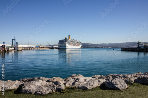 Casablanca, Morocco: Cruise liner Costa Mediterranea in Casablanca sea port. © Travel Faery