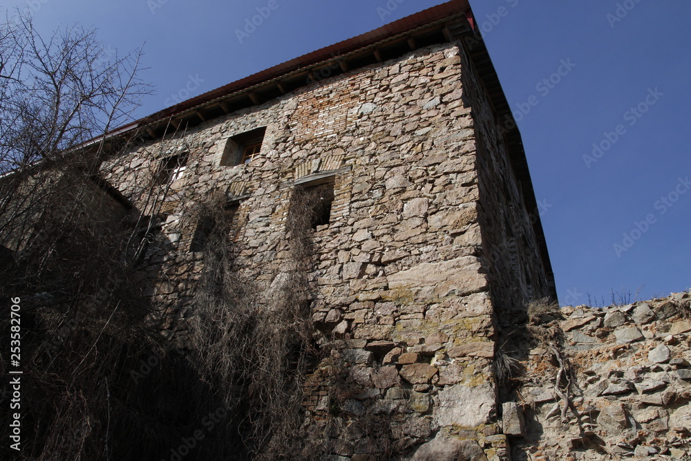 Ancient abandoned stone house
