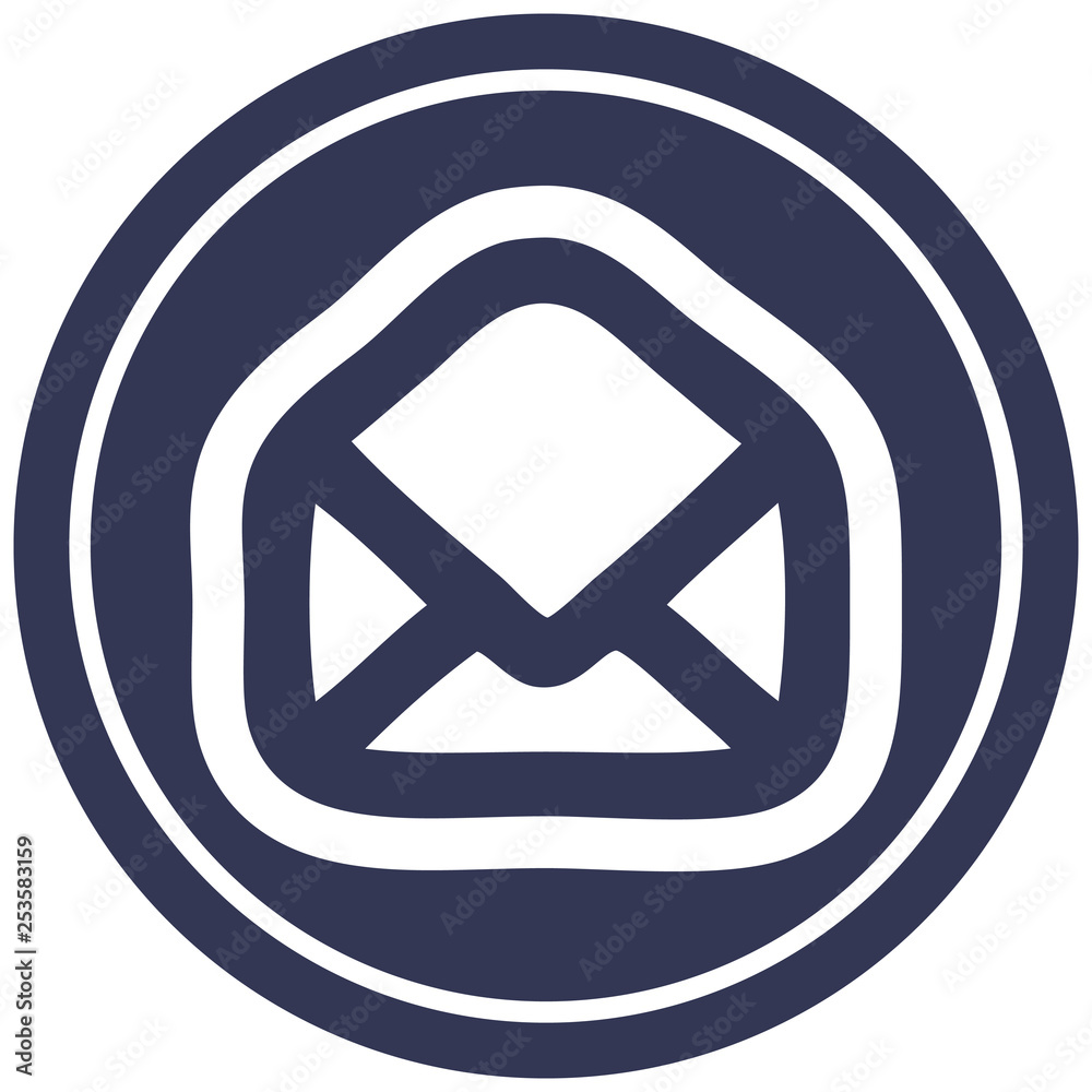 envelope letter circular icon envelope letter circular icon