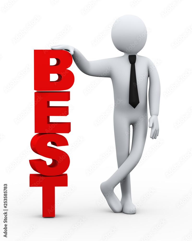 3d businessman best word presentation 3d businessman best word presentation