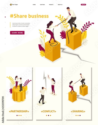 Isometric Conflict of Partners in Business