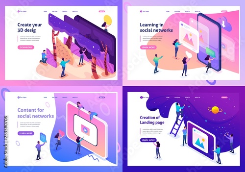 Isometric Learning Content for Social Network