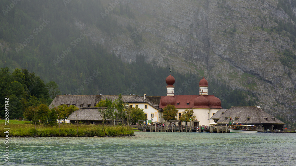 famous bavarian chapel nest to obersee