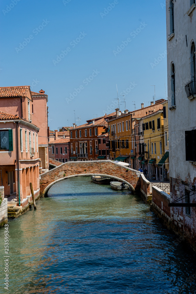 Italy, Venice, a bridge over a body of water