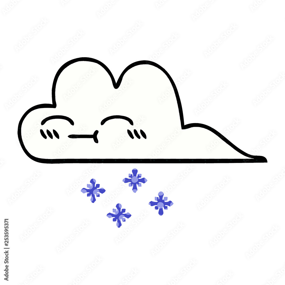comic book style cartoon snow cloud comic book style cartoon snow cloud