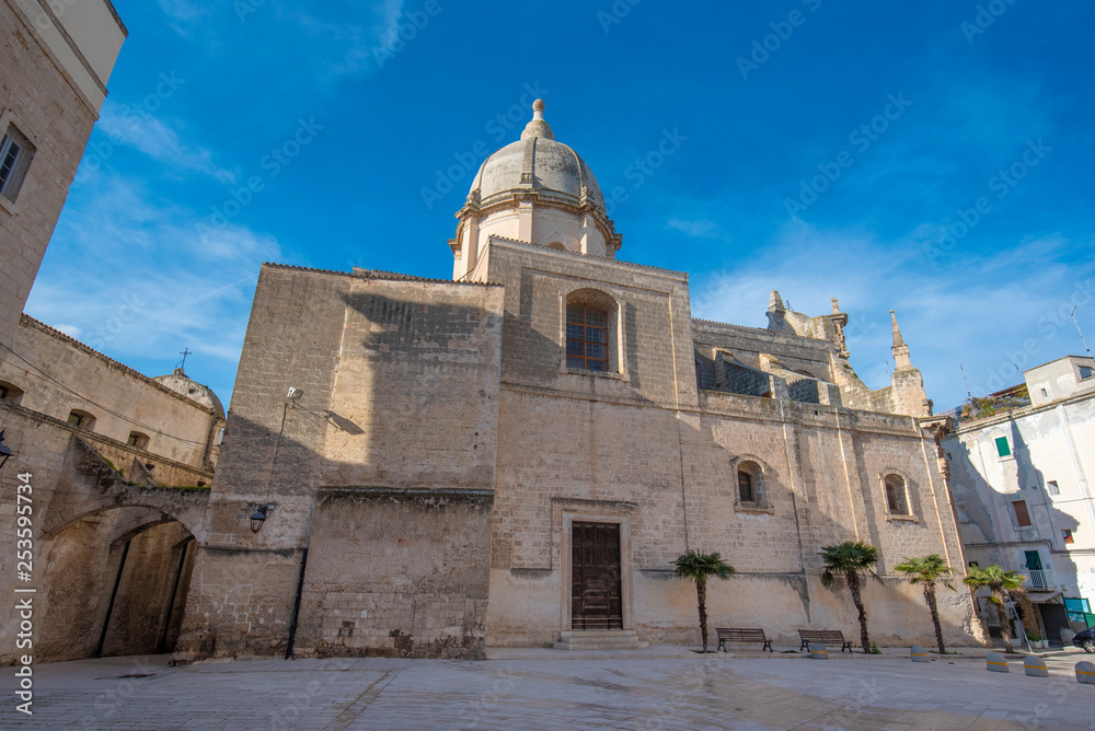 Santa Teresa Church (Convento Chiesa Santa Teresa) in the old town of Monopoli, Puglia, Italy. A region of Apulia