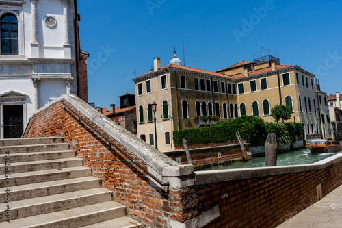 Italy, Venice, a large brick building
