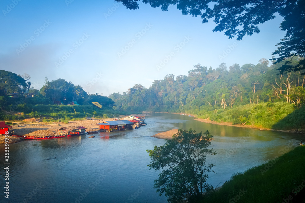 Fototapeta premium Kuala Tahan village, Taman Negara national park, Malaysia