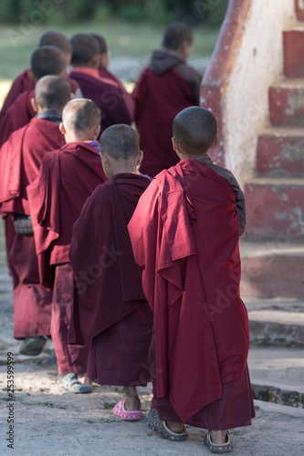 Buddhist monks in Rinchenpong Monastery, Rinchenpong, Sikkim, India