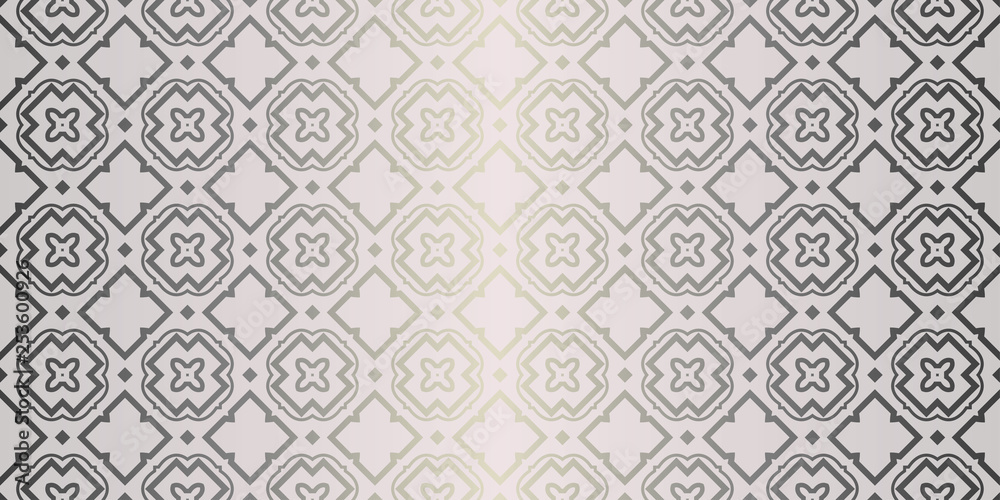 Vector Seamless Pattern With Abstract Geometric Style. Repeating Sample Figure And Line. For Fashion Interiors Design, Wallpaper, Textile Industry. Beige silver color Vector Seamless Pattern With Abstract Geometric Style. Repeating Sample Figure And Line. For Fashion Interiors Design, Wallpaper, Textile Industry. Beige silver color