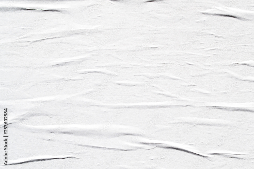 Obraz premium White creased poster texture