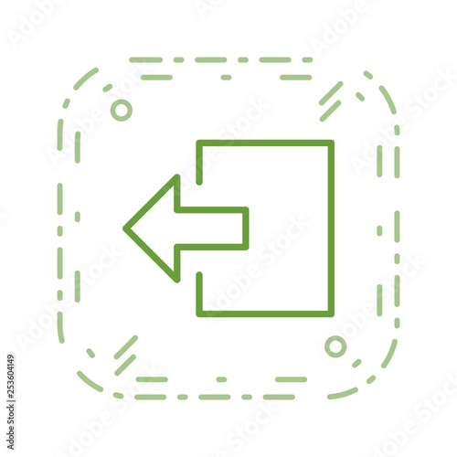 Illustration Logout  Icon photo